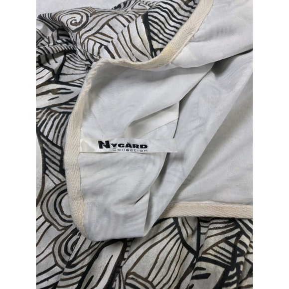 Nygard Collection Boho Midi Skirt Womens 16 Brown Cream Abstract Print - Picture 5 of 12